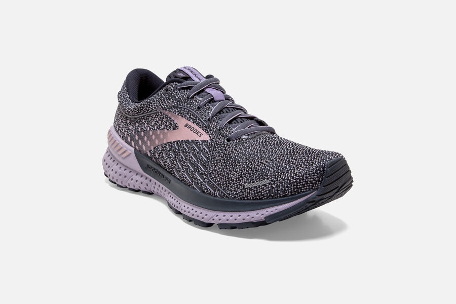 Brooks Running Shoes - Adrenaline GTS 21 Road Womens - Purple - JIO-567814